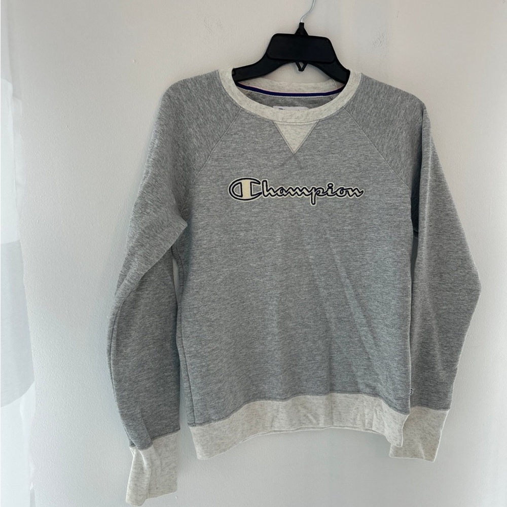 Grey Champion long sleeve crew neck